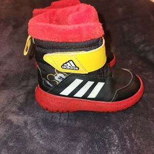 Toddler Adidas Winterplay Mickey I Black/Red/Yellow Size 10K IG7190